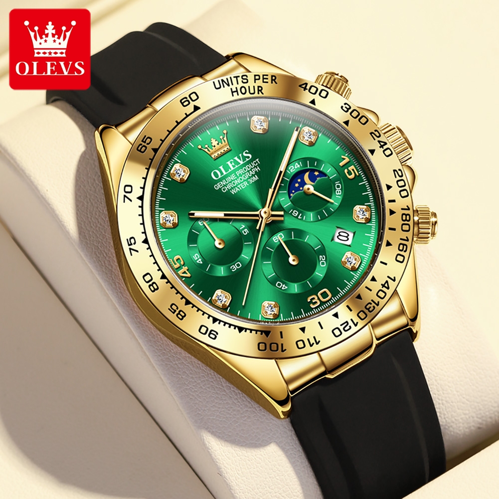 OLEVS 2875 Men's Watch Origina - Leather Watch Band Men incelemesi ve fiyatı