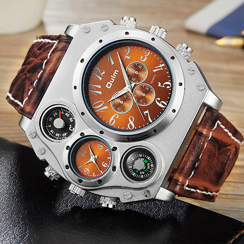 New Model OULM Watch Men Quart - Leather Watch Band Men incelemesi ve fiyatı