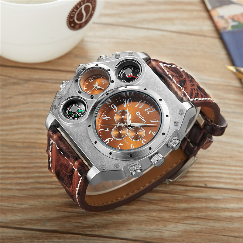 New Model OULM Watch Men Quart - Leather Watch Band Men incelemesi ve fiyatı