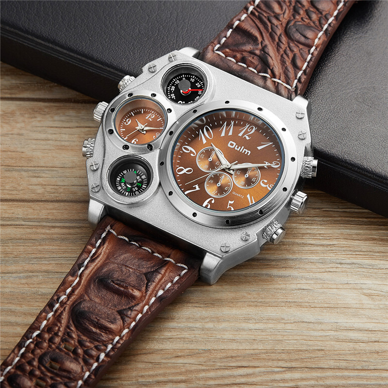 New Model OULM Watch Men Quart - Leather Watch Band Men incelemesi ve fiyatı