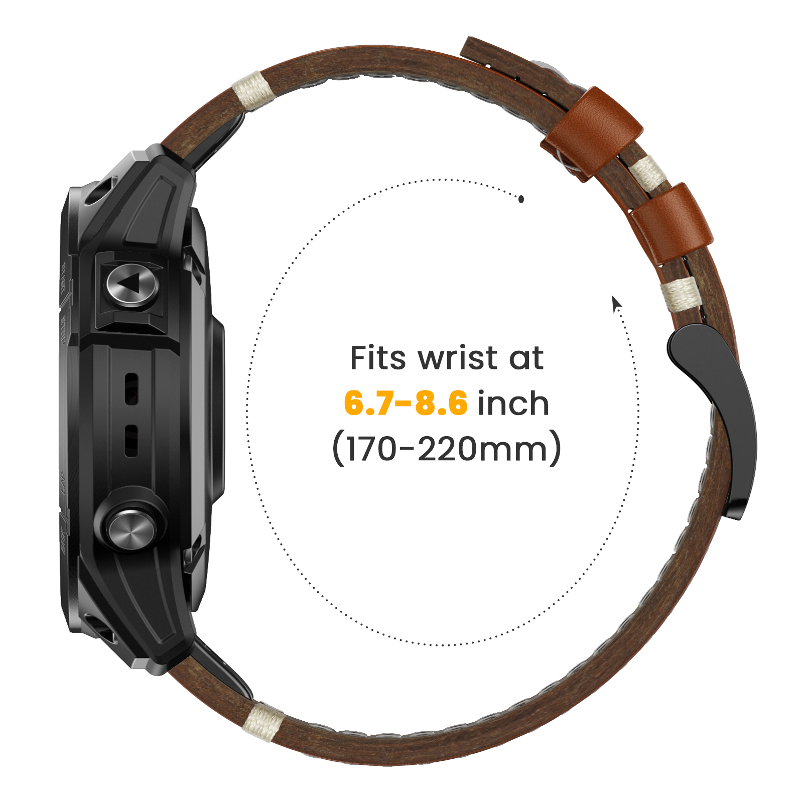 22 26mm Genuine Leather Strap  - Leather Strap Quick Release incelemesi ve fiyatı