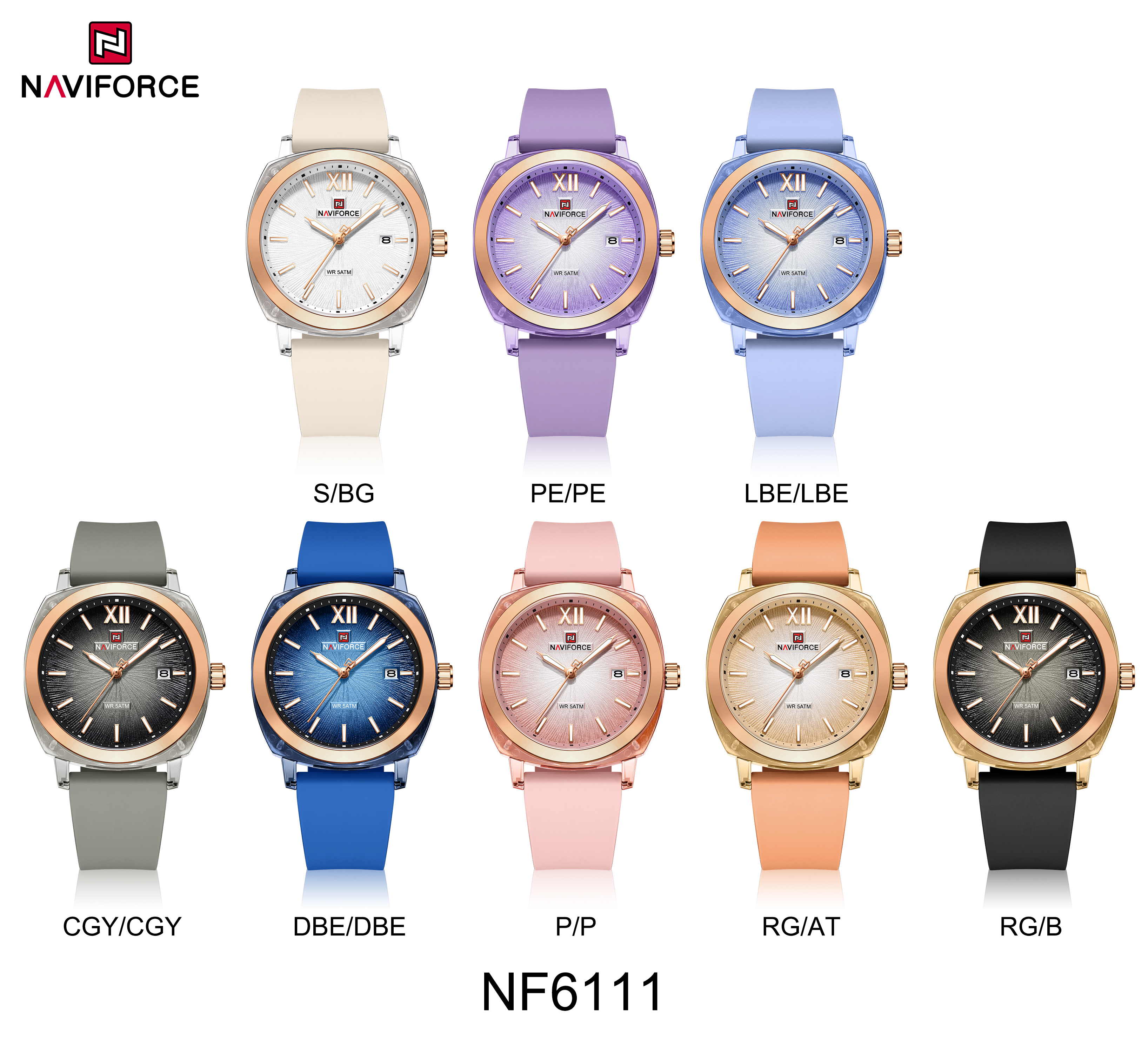 Naviforce 6111 Candy colors Wa - Silicone Band Women incelemesi ve fiyatı