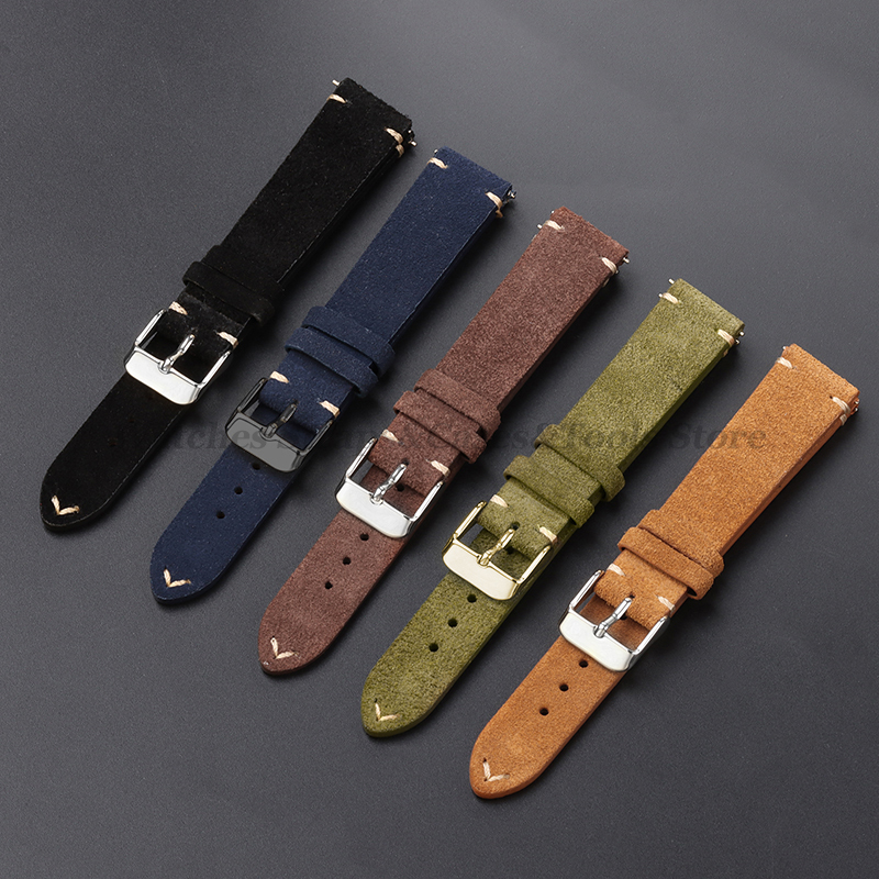 Vintage Genuine Suede Leather  - Suede Strap Watch incelemesi ve fiyatı