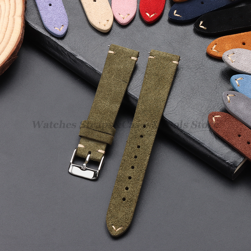 Vintage Genuine Suede Leather  - Suede Strap Watch incelemesi ve fiyatı