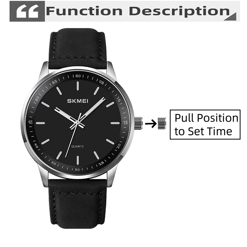 Skmei Original Brand Quartz Wa - Leather Watch Band Men incelemesi ve fiyatı