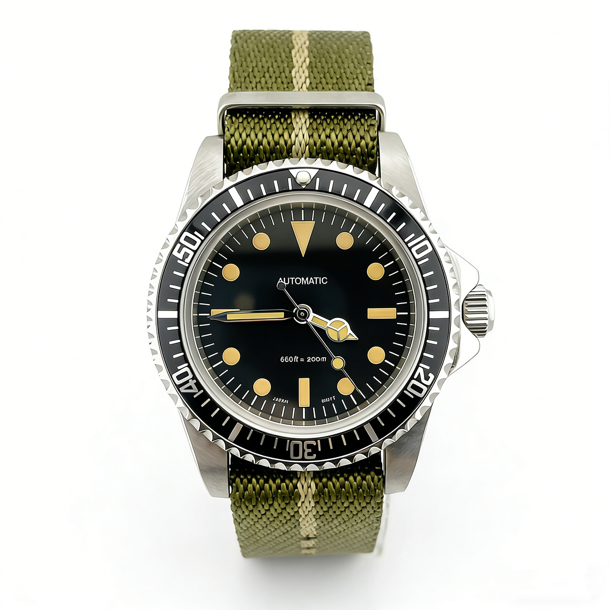 39.5mm Diver Retro watch sapph - Tropic Strap Vintage incelemesi ve fiyatı