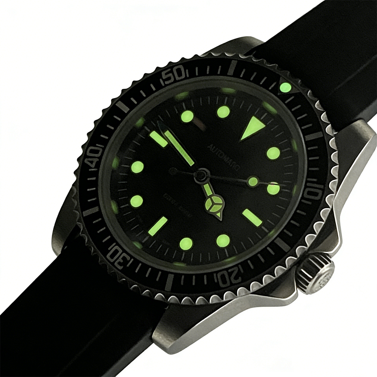 39.5mm Diver Retro watch sapph - Tropic Strap Vintage incelemesi ve fiyatı