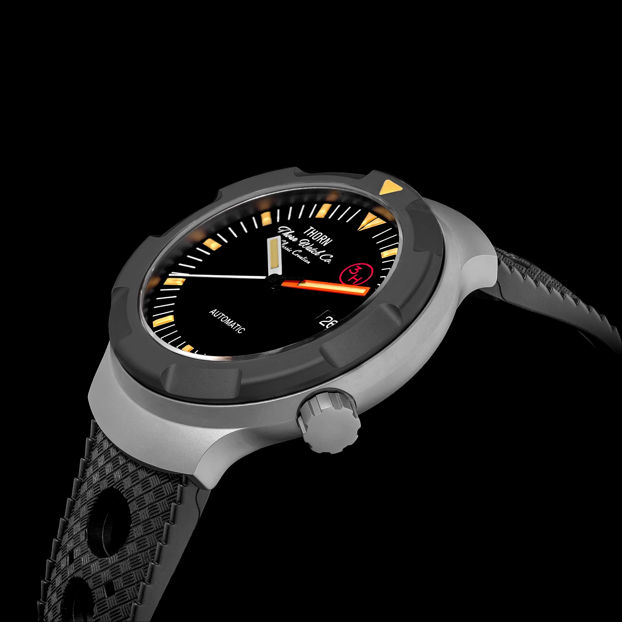 Thorn 42mm Men's Retro Titaniu - Rubber Strap Diver incelemesi ve fiyatı