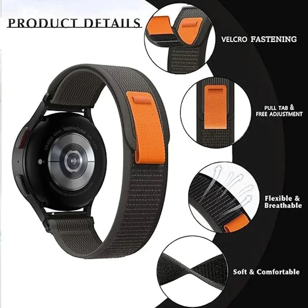 20/22mm Trail Loop Watchband F - Sport Loop Velcro incelemesi ve fiyatı